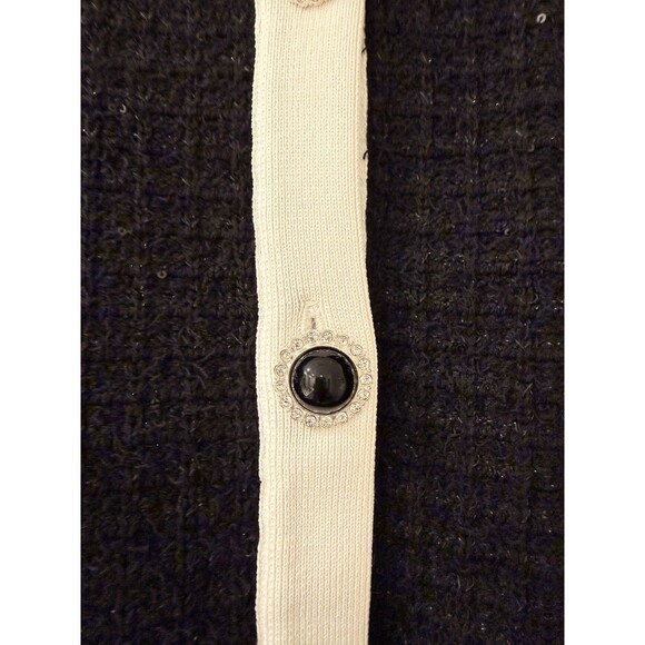 NWOT Self-Portrait BLACK FLORAL TEXTURED KNIT MIDI DRESS, special occasion dress - Picture 8 of 16